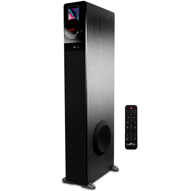 MEGAGOODS, INC. 99595896M BeFree Sound Bluetooth Tower Speaker, 39-1/2inH x 5-1/2inW x 13-1/2inD, Black, 99595896M MEGAGOODS, INC. 99595896M BeFree Sound Bluetooth Tower Speaker, 39-1/2inH x 5-1/2inW x 13-1/2inD, Black, 99595896M