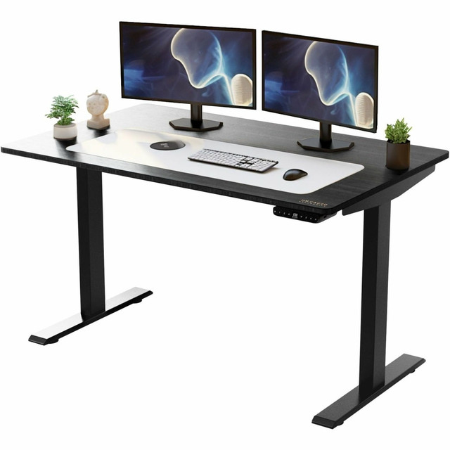 UNCAGED ERGONOMICS RUBBKMDF48 Rise Up Electric 48inW Standing Computer Desk, Black UNCAGED ERGONOMICS RUBBKMDF48 Rise Up Electric 48inW Standing Computer Desk, Black