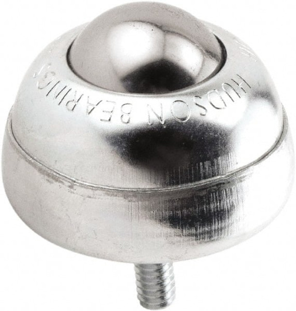 Hudson Bearing SBT-1CS/SS 1/4 Ball Transfer: 25.4 mm Ball Dia, Stainless Steel, Round Base