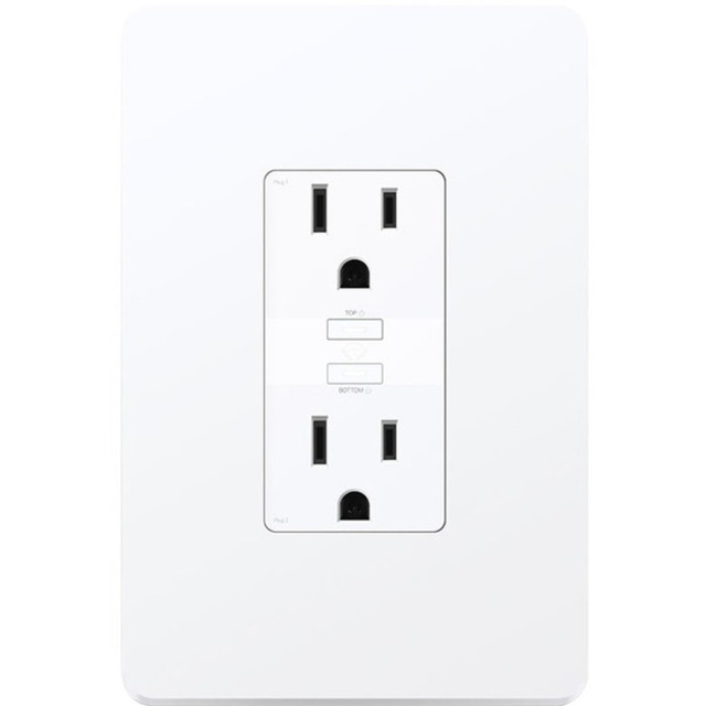 TP LINK KP200 TP-Link Kasa Smart KP200 - Kasa Smart Plug, In-Wall Smart Home Wi-Fi Outlet - Works with Alexa, Google Home & IFTTT, No Hub Required, Remote Control, ETL Certified , White