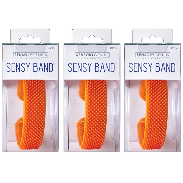EDUCATORS RESOURCE MWA13785006-3 MindWare Sensory Genius Sensy Band Fidget Wristbands, Pack Of 3 Wristbands EDUCATORS RESOURCE MWA13785006-3 MindWare Sensory Genius Sensy Band Fidget Wristbands, Pack Of 3 Wristbands