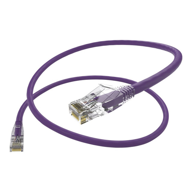 UNIRISE USA, LLC 10187 Unirise UNC Group Clearfit - Patch cable - RJ-45 (M) to RJ-45 (M) - 30 ft - UTP - CAT 6 - snagless, stranded - purple UNIRISE USA, LLC 10187 Unirise UNC Group Clearfit - Patch cable - RJ-45 (M) to RJ-45 (M) - 30 ft - UTP - CAT 6 - snagless, stranded - purple