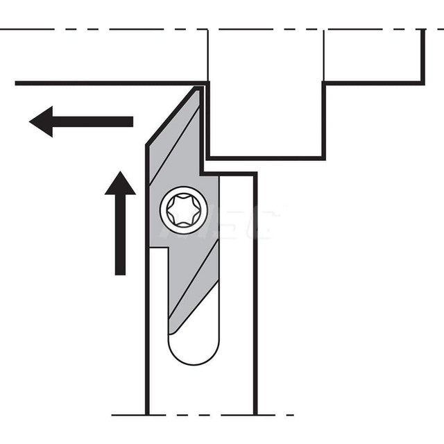 Kyocera THC05132 Indexable Turning Toolholders; Toolholder Style: SSTH ; Hand of Holder: Right Hand ; Lead Angle: 93.0 ; Insert Compatibility: DCGT325; DCMX325; DCMT325; DCET325; DCGW325; DCMW325 ; Insert Holding Method: Screw ; Shank Height (mm): 12