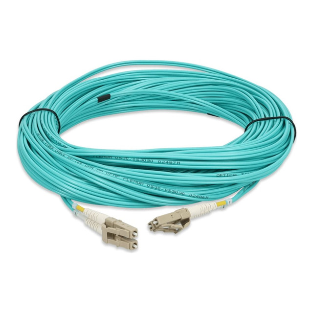 ADD-ON COMPUTER PERIPHERALS, INC. AddOn ADD-LC-LC-24M5OM4P  - Patch cable - LC/PC multi-mode (M) to LC/PC multi-mode (M) - 24 m - fiber optic - duplex - 50 / 125 micron - OM4 - plenum - aqua