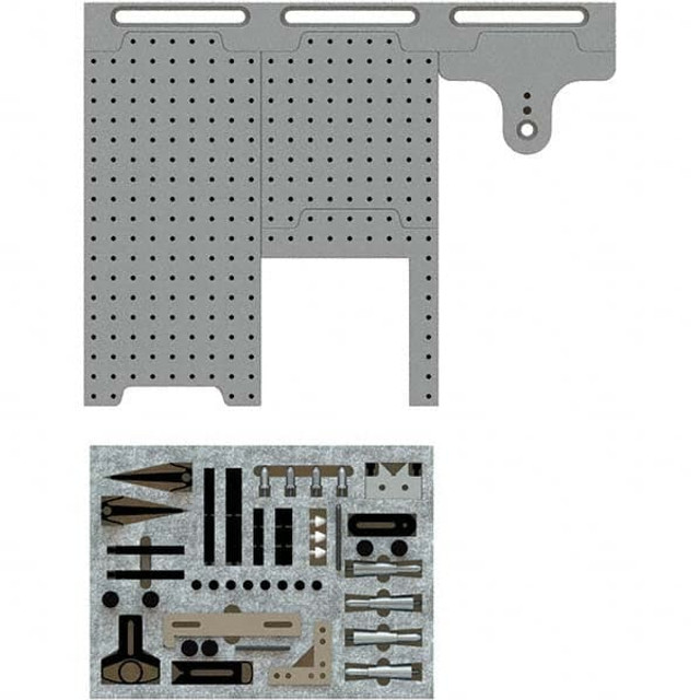 Phillips Precision SYSM2_DK540TR03 58 Piece 180 x 540mm Magnetically Interlocking CMM Fixture Kit