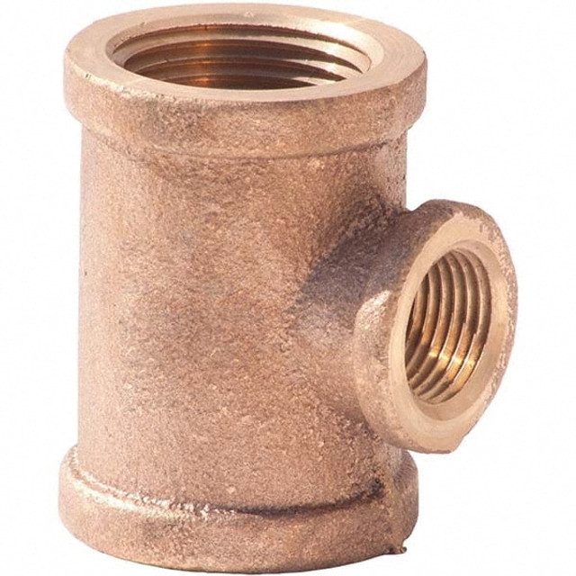 Merit Brass XNL106-121204 Brass Pipe Reducer: 3/4 x 3/4 x 1/4" Fitting, Threaded, FNPT x FNPT x FNPT, Class 125, Lead Free