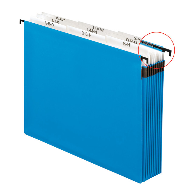 TOPS BRANDS 59225 Pendaflex Hanging Pocket Expandable File, A-Z, Letter Size, Blue