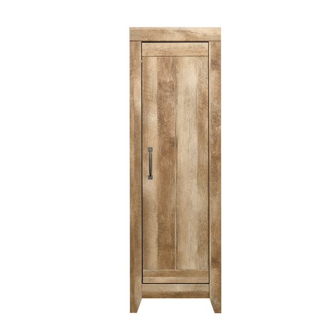 SAUDER WOODWORKING CO. 418137 Sauder Adept Engineered Wood Narrow Storage Cabinet, 3 Adjustable Shelves, Craftsman Oak SAUDER WOODWORKING CO. 418137 Sauder Adept Engineered Wood Narrow Storage Cabinet, 3 Adjustable Shelves, Craftsman Oak