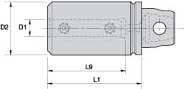 Kennametal 1723303 Boring Bar Modular Adapter: 0.625" ID