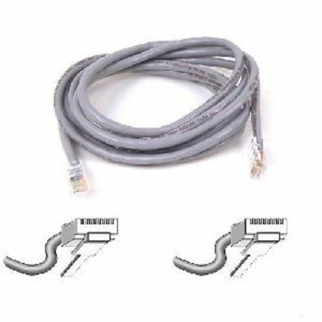 BELKIN, INC. A3L791-18INCH Belkin - Patch cable - RJ-45 (M) to RJ-45 (M) - 1.5 ft - UTP - CAT 5e - gray - for Omniview SMB 1x16, SMB 1x8; OmniView SMB CAT5 KVM Switch