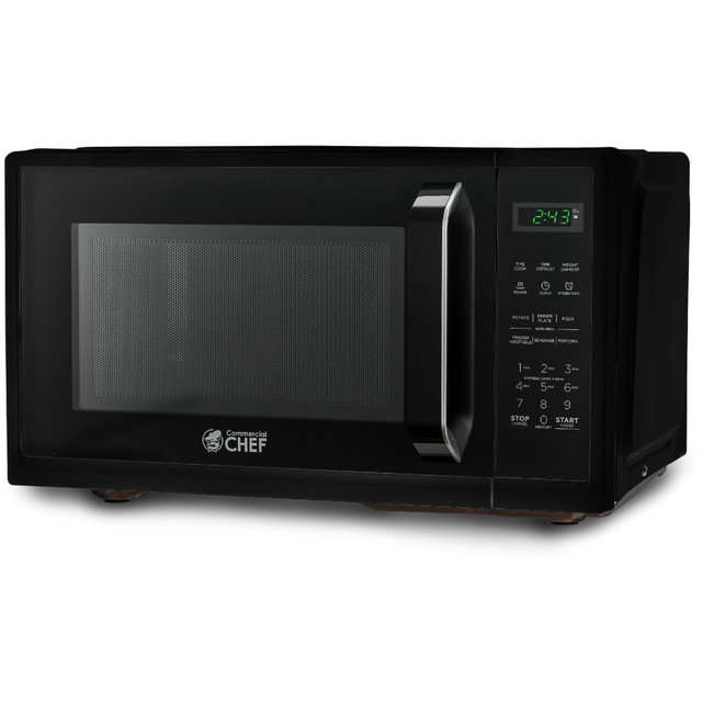 W APPLIANCE COMPANY LLC Commercial Chef CHM9MB  0.9 Cu. Ft. Countertop Microwave, Black