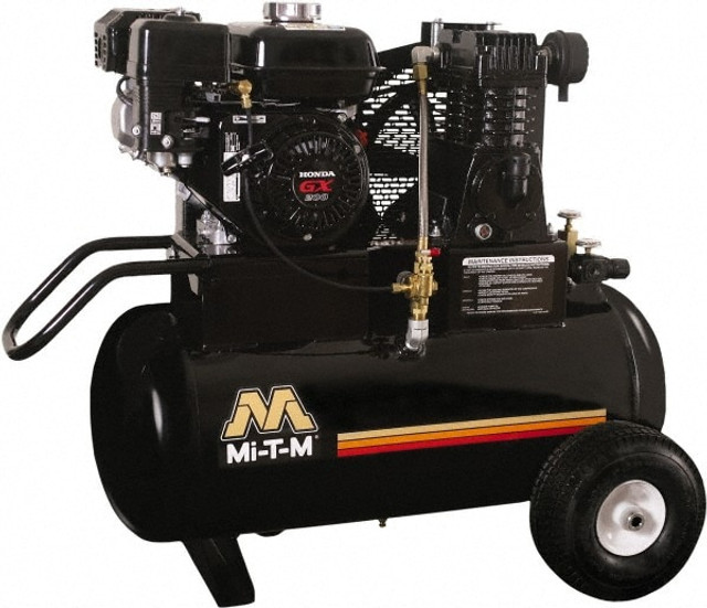 MI-T-M AM1-PH65-20M 6.5 hp, 13.9 CFM, 90 Max psi, Single Stage Portable Fuel Air Compressor