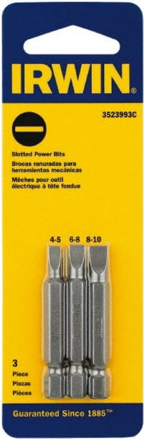 Irwin 3523993C 3 Piece, Slotted Handle, Power Bit Set