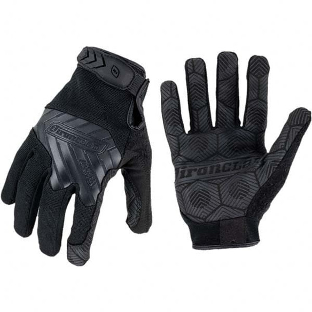 ironCLAD IEXT-GBLK-04-L Cut-Resistant Gloves: Size Large, ANSI Cut A1, Nitrile, Series COMMAND TACTICAL GRIP