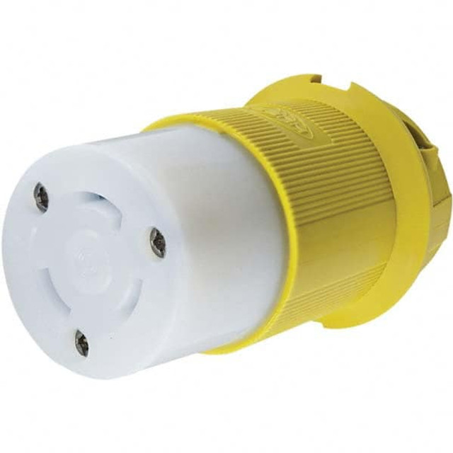 Hubbell Wiring Device-Kellems HBL26CM13 Locking Inlet: Connector, Marine, L5-30R, 125V, Yellow