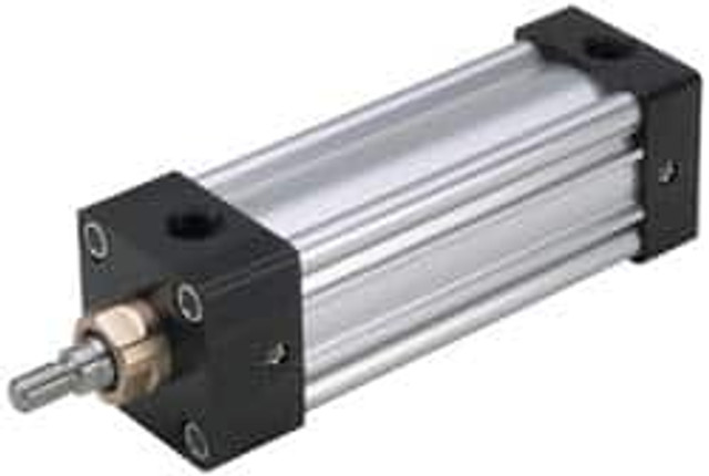 Parker 5.0TE4MA2UV14Z1 Double Acting Rodless Air Cylinder: 5" Bore, 1" Stroke, 250 psi Max, 1/2 NPTF Port, Basic Mount