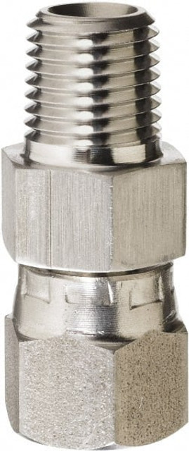 Made in USA PS-6-8-C Pipe Adapter: 3/8 x 1/2" Fitting, 316 Stainless Steel