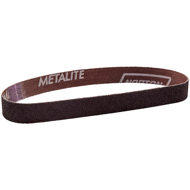 Norton 78072781797 Abrasive Belt: 3/4" Wide, 18" Long, 40 Grit, Aluminum Oxide