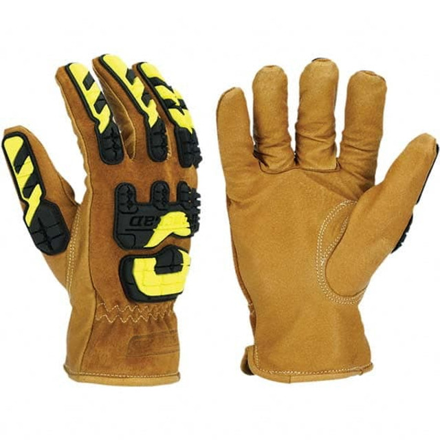 ironCLAD ULD-IMPC5-04-L Cut-Resistant & Impact-Resistant Gloves: Size Large, ANSI Puncture 4, HPPE Lined, HPPE