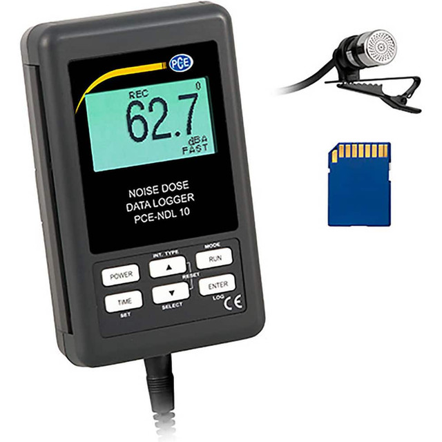 PCE Instruments PCE-NDL 10 Sound Meters; Meter Type: Class 2 Sound Meter ; Maximum Decibel Rating: 130 ; Minimum Decibel Rating: 30 ; Frequency Weighting: A & C