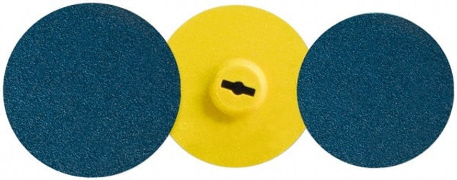 Klingspor QD060ZR400 Quick-Change Disc: Quick Lock, 4" Disc Dia, 60 Grit, Zirconia Alumina, Coated