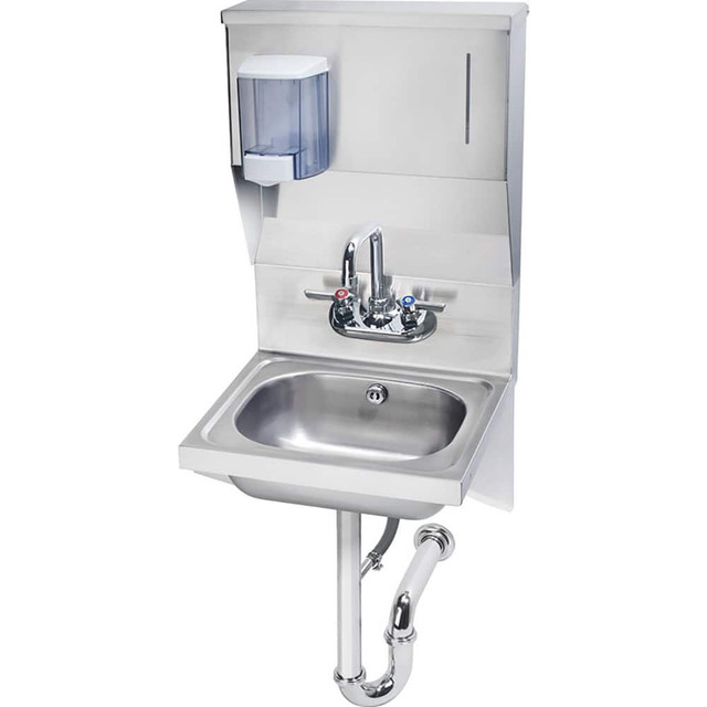 Krowne HS-58 Hand Sink with Soap & Towel Dispenser: Wall-Hung Mount