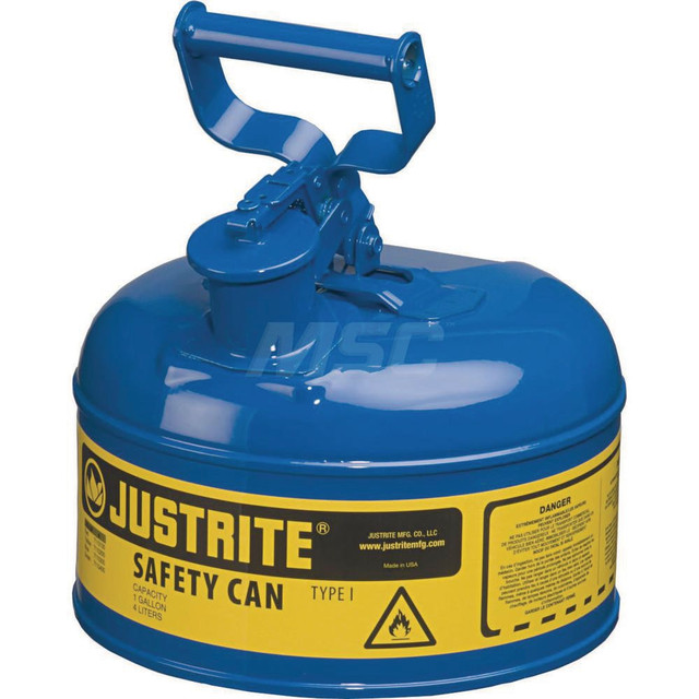 Justrite. 7110300 Safety Can: 1 gal, Steel