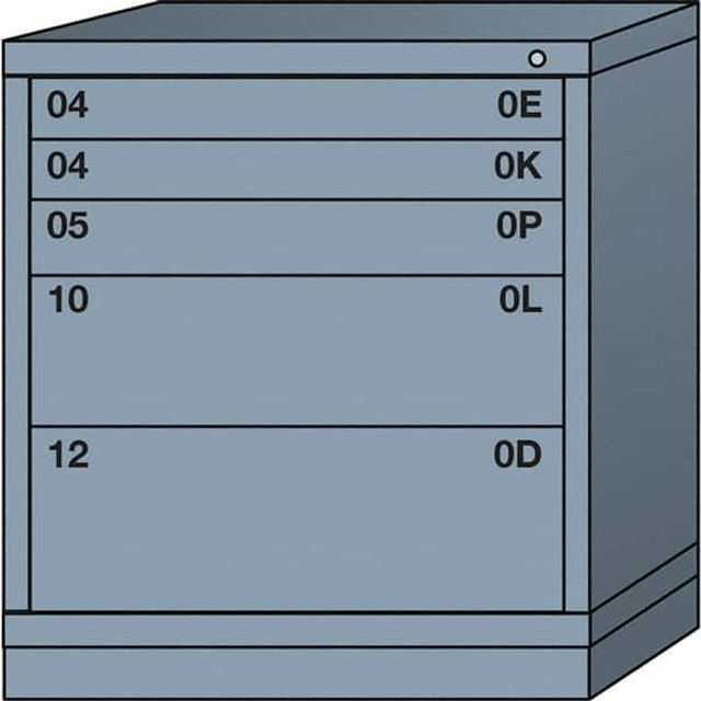 Lyon DDM3530301023IL Standard Bench Height - Multiple Drawer Access Steel Storage Cabinet: 30" Wide, 28-1/4" Deep, 33-1/4" High