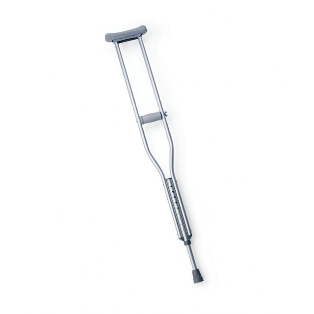 MEDLINE INDUSTRIES, INC. MDS80337Z Medline Economy Aluminum Crutches, Child, Gray, Case Of 2 Pairs