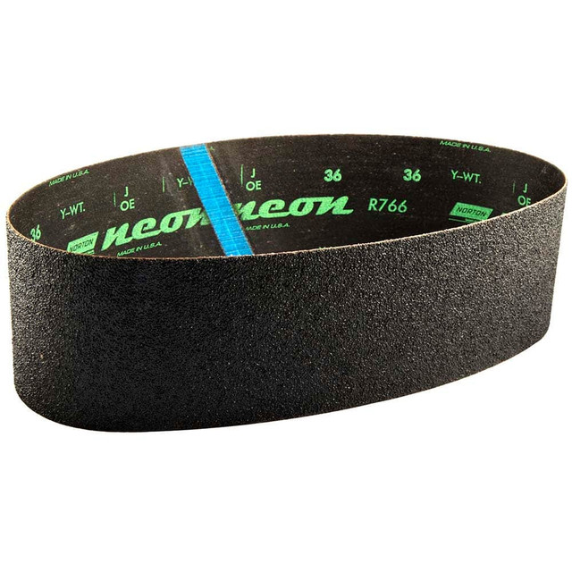 Norton 66623390075 Abrasive Belt: 4" Wide, 36" Long, 80 Grit, Aluminum Oxide