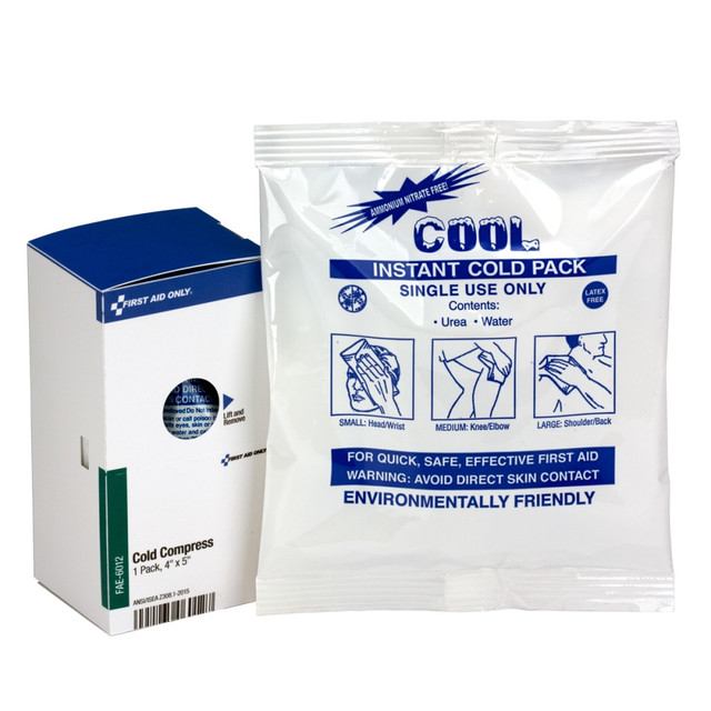 FIRST AID ONLY, INC. FAE-6012 First Aid Only SmartCompliance Cold Pack Refill, 4in x 5in, Blue FIRST AID ONLY, INC. FAE-6012 First Aid Only SmartCompliance Cold Pack Refill, 4in x 5in, Blue