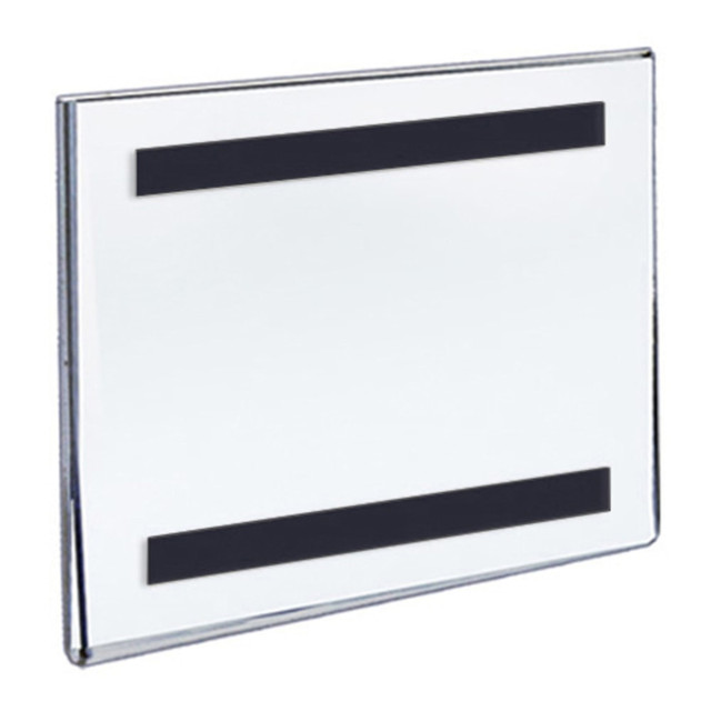 AZAR DISPLAYS 129929  Magnetic Sign Holders, 5-1/2in x 5-1/2in, Clear, Pack Of 10 Holders