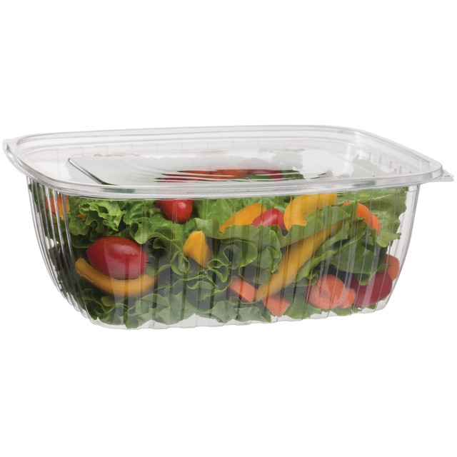 ECO-PRODUCTS, INC. Eco-Products EP-RC64  Rectangular Deli Containers, 64 Oz, Clear, Pack Of 200 Containers