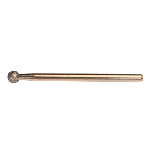 Norton 66260395443 3/16 x 1/8 x 2 In. cBN Electroplated Spherical Ball End Tool 100/120 Grit