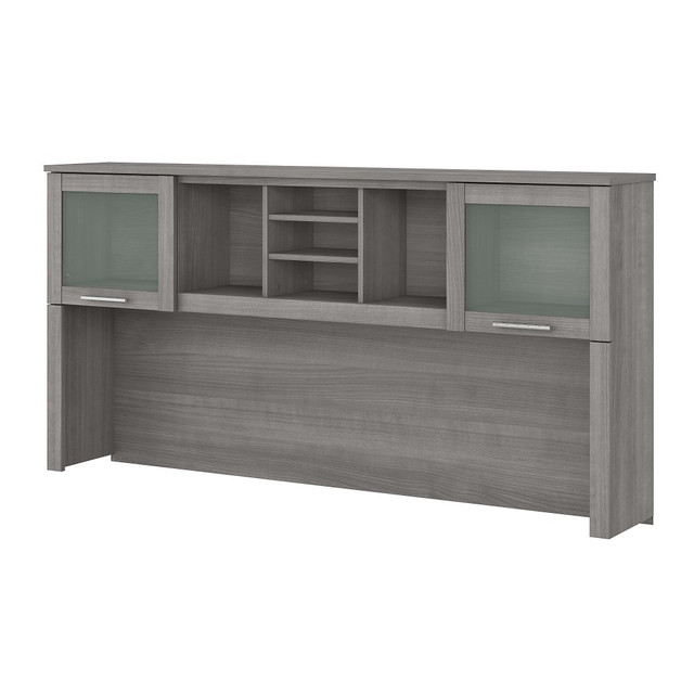 BUSH INDUSTRIES INC. WC81211 Bush Furniture Hutch For L-Shaped Desk, 72inW, Platinum Gray, Standard Delivery