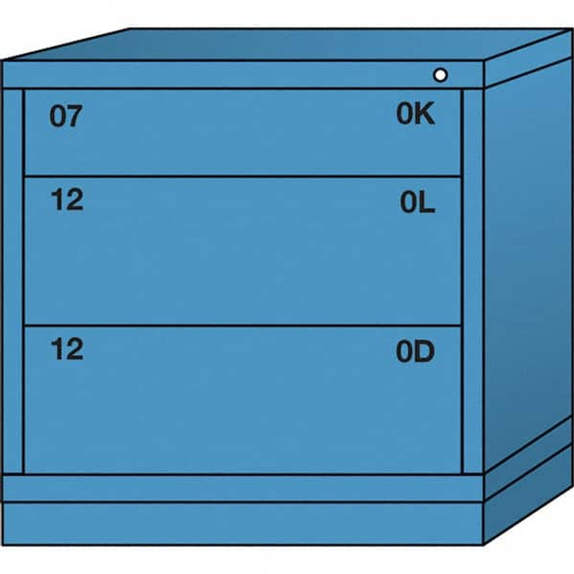 Lyon BBS3130301003IL Standard Table Height - Single Drawer Access Steel Storage Cabinet: 30" Wide, 28-1/4" Deep, 30-1/8" High