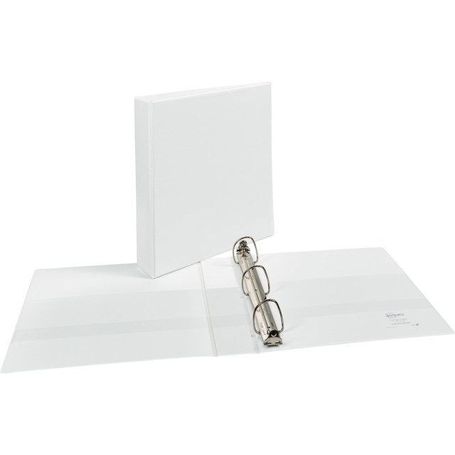 AVERY PRODUCTS CORPORATION 09401 Avery Durable View 3-Ring Binder, 1 1/2in Slant Rings, White AVERY PRODUCTS CORPORATION 09401 Avery Durable View 3-Ring Binder, 1 1/2in Slant Rings, White
