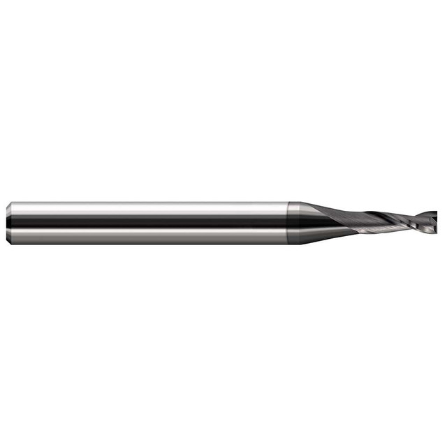 Harvey Tool 809578-C4 Square End Mill: 5/64'' Dia, 15/64'' LOC, 1/4'' Shank Dia, 2'' OAL, 2 Flutes, Solid Carbide