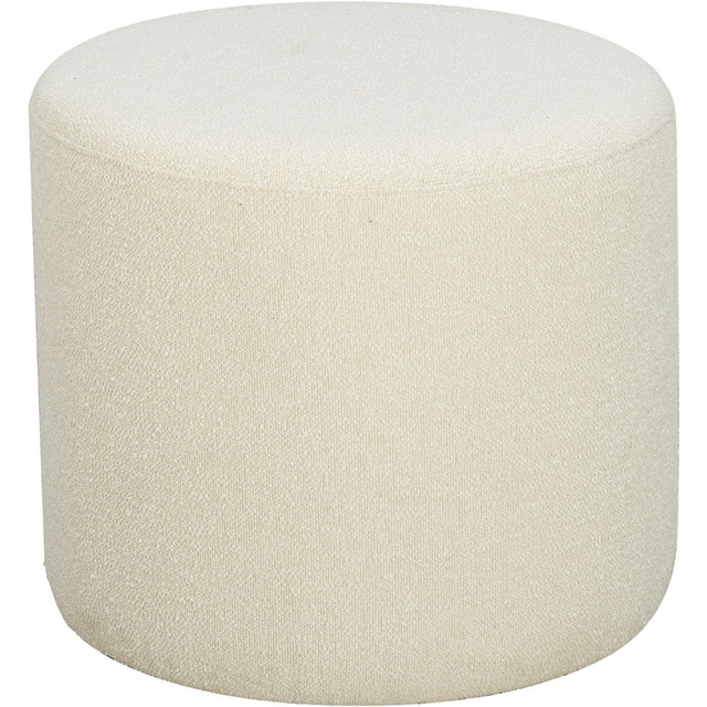 LIFESTYLE SOLUTIONS INC. 510A001SNO Lifestyle Solutions Gareth Fabric Ottoman, 17inH x 19inW x 19inD, Ivory