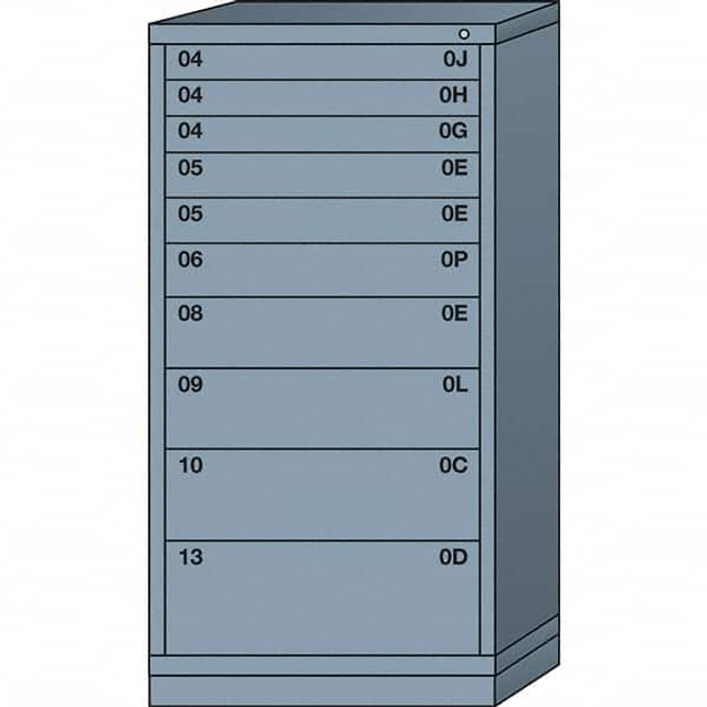 Lyon DDS683030000HIL Standard Eye-Level - Single Drawer Access Steel Storage Cabinet: 30" Wide, 28-1/4" Deep, 59-1/4" High