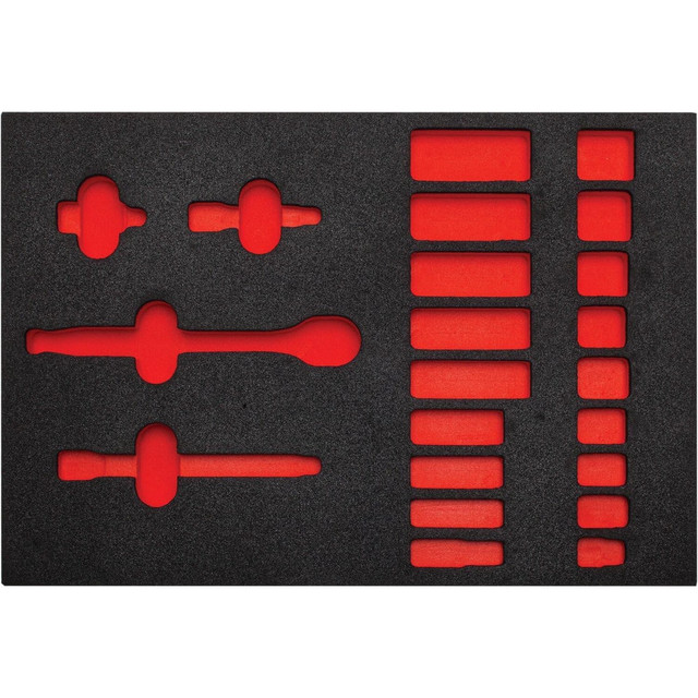 Proto J52136HTCFV Tool Box Case & Cabinet Inserts; Type: Foam Insert ; For Use With: J52136 ; Material Family: Polyethylene ; Width (Inch): 16 ; Depth (Inch): 11 ; Height (Inch): 1-1/4