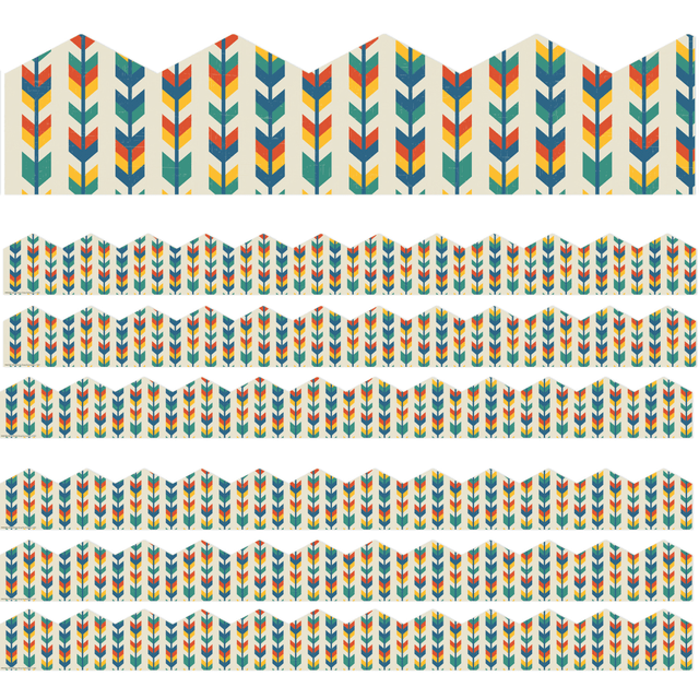 EDUCATORS RESOURCE EU-846326-6 Eureka School Extra-Wide Deco Trim, Adventurer Arrows, 37' Per Pack, Set Of 6 Packs EDUCATORS RESOURCE EU-846326-6 Eureka School Extra-Wide Deco Trim, Adventurer Arrows, 37' Per Pack, Set Of 6 Packs