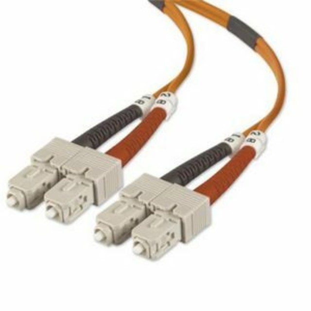 BELKIN, INC. A2F40277-01M Belkin Fiber Optic Duplex Patch Cable - SC Male - SC Male - 3.28ft BELKIN, INC. A2F40277-01M Belkin Fiber Optic Duplex Patch Cable - SC Male - SC Male - 3.28ft