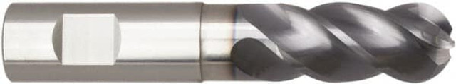 Niagara Cutter 03083887 Ball End Mill: 0.4375" Dia, 0.875" LOC, 4 Flute, Solid Carbide