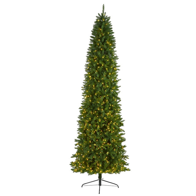 NEARLY NATURAL INC. T1606 Nearly Natural Slim Green Mountain Pine Artificial Christmas Tree, 10'H