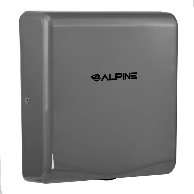 ADIR CORP. ALP405-10-GRY-PKG Alpine Industries Willow Commercial High-Speed Automatic Electric Hand Dryer With Wall Guard, Gray ADIR CORP. ALP405-10-GRY-PKG Alpine Industries Willow Commercial High-Speed Automatic Electric Hand Dryer With Wall Guard, Gray