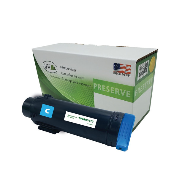 IMAGE PROJECTIONS WEST, INC. IPW Preserve 106R03477-R-O  Remanufactured Cyan High Yield Toner Cartridge Replacement For Xerox 106R03477, 106R03477-R-O