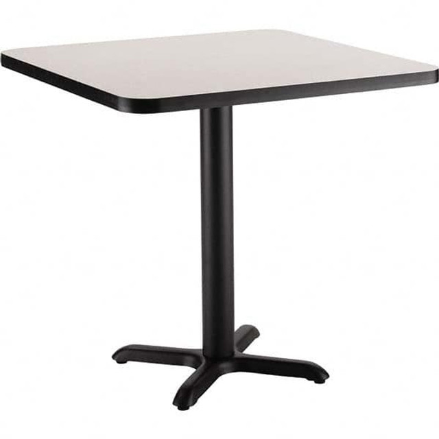 National Public Seating CT34848XDGY Breakroom Table: Grey Nebula Table Top, Square, 48" OAL, 48" OAW, 30" OAH