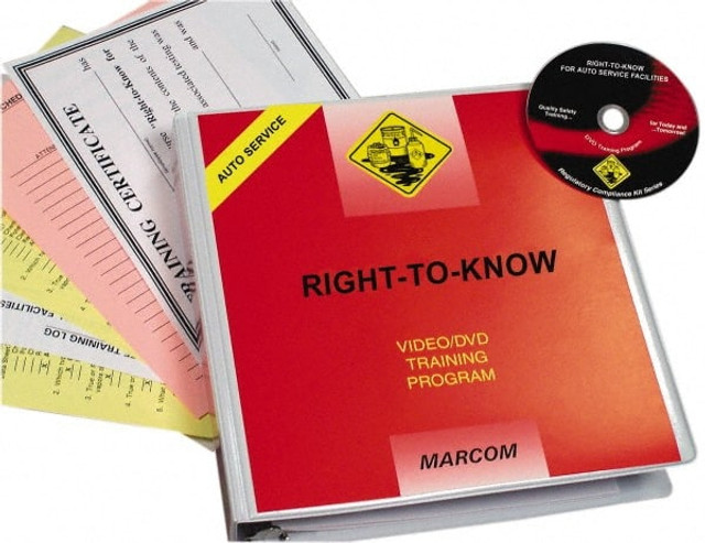 Marcom V000RAU9EO Right to Know for Auto Service Facilities, Multimedia Training Kit