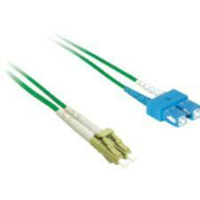 LASTAR INC. C2G 37350  1m LC-SC 50/125 OM2 Duplex Multimode PVC Fiber Optic Cable - Green - Patch cable - LC multi-mode (M) to SC multi-mode (M) - 1 m - fiber optic - duplex - 50 / 125 micron - OM2 - green
